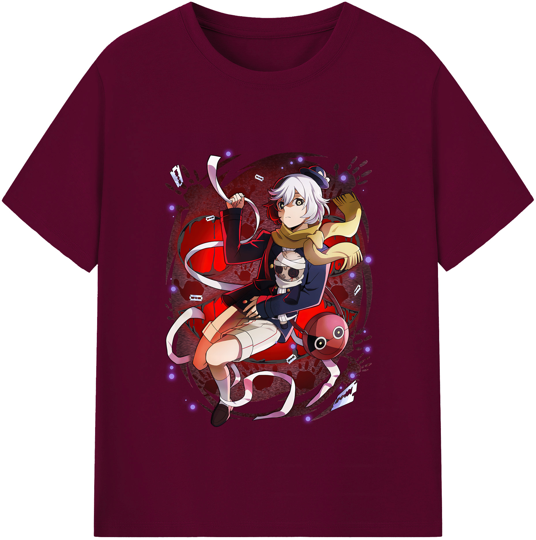 （画像用） 文豪ストレイドッグス Bungo Stray Dogs レディースカジュアルプリントTシャツ（綿100％）